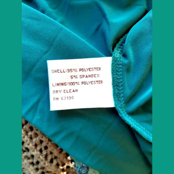 Suzi Chin for Maggy Boutique Green Dress Size 14 - Picture 8 of 8